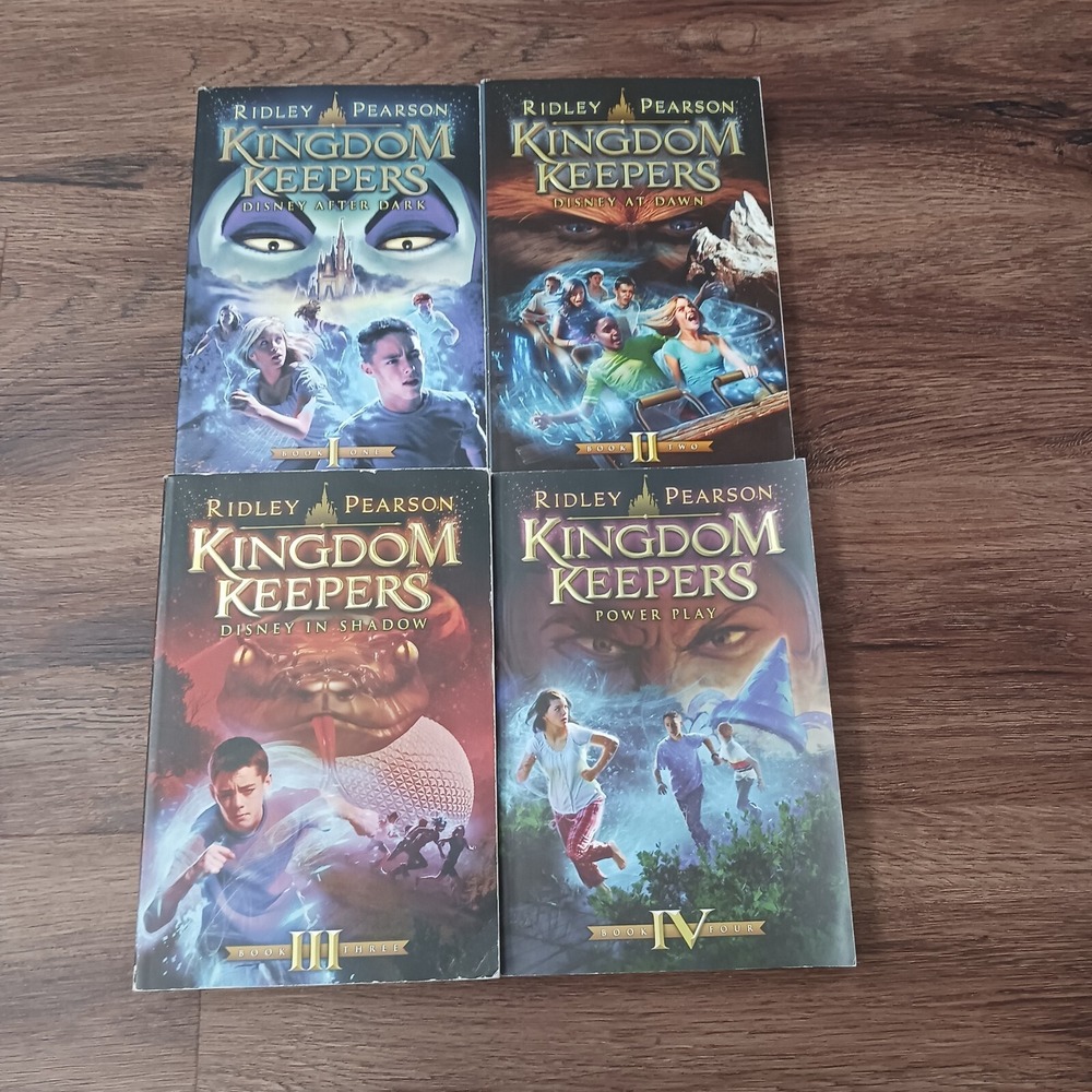 Kingdom‎ Keepers Series: LOT OF 4 Paperback Books by Ridley Pearson (Vol 1-4)